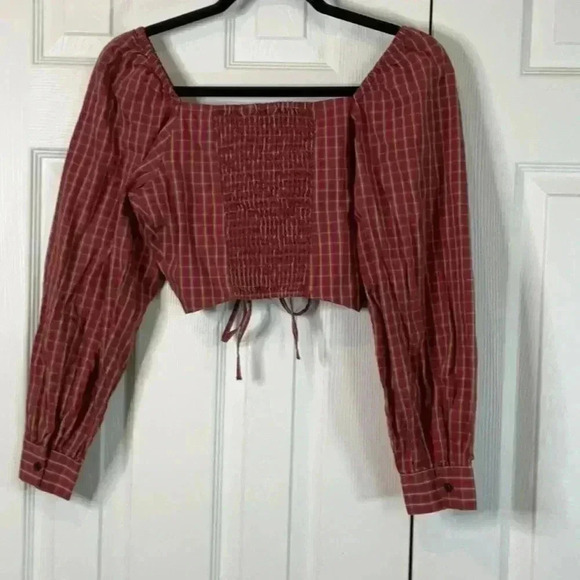 LEVIS DEVIN BLOUSE RED SIZE XS - Picture 7 of 9